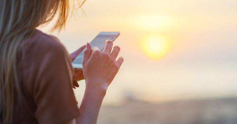 Young woman on phone