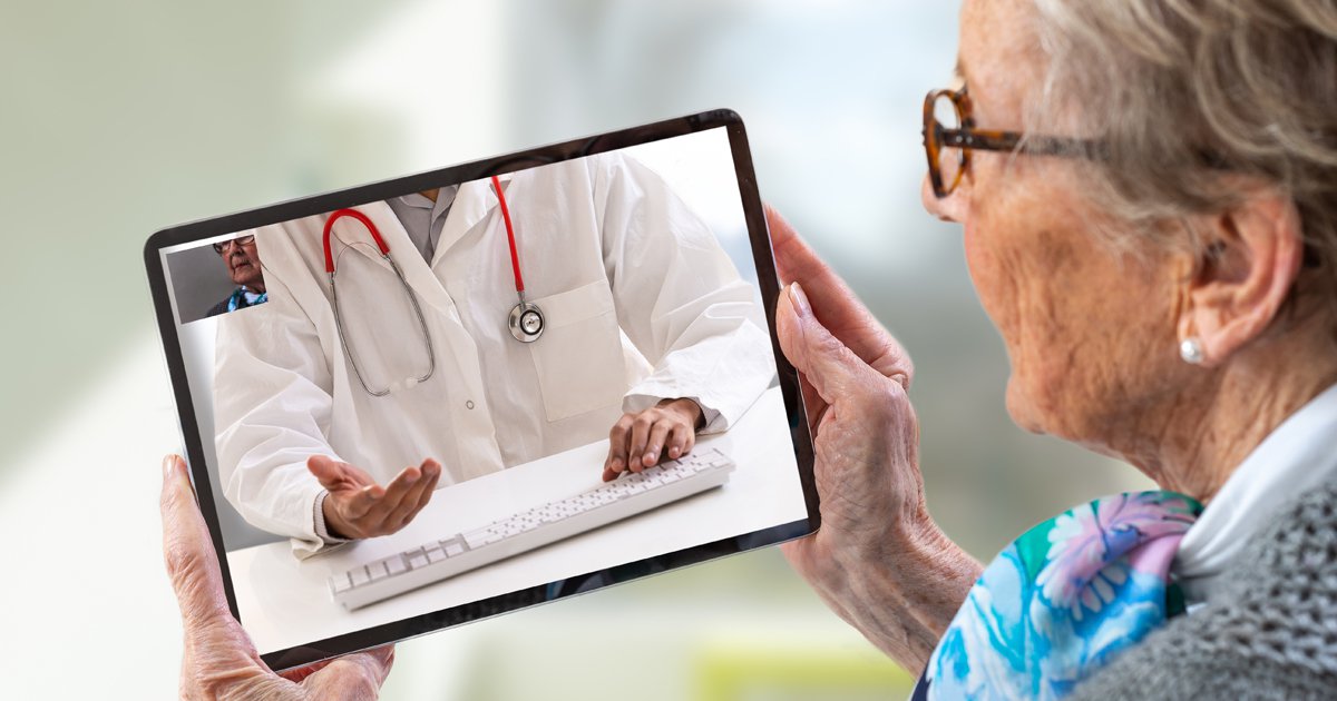 Doctor and Patient Practicing Telemedicine