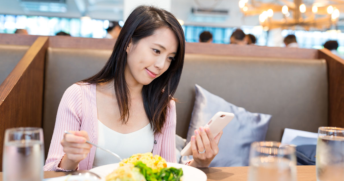 Younger woman feeling better