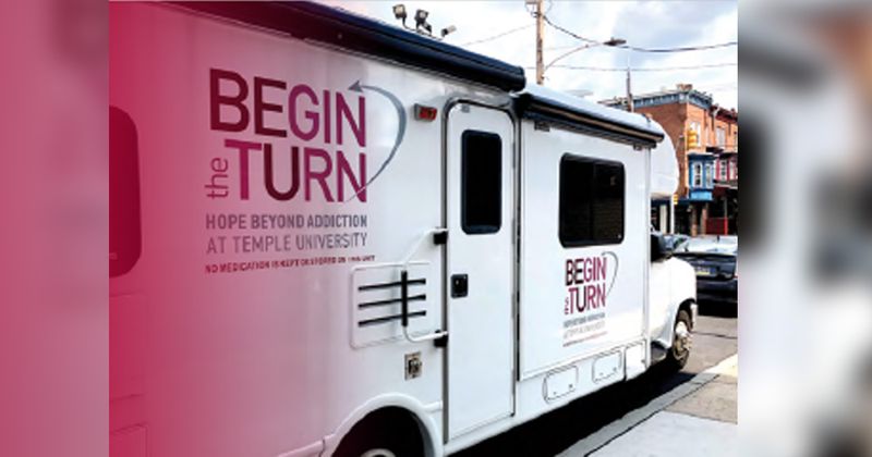 A picture of the mobile unit used for the 'Begin the Turn' program