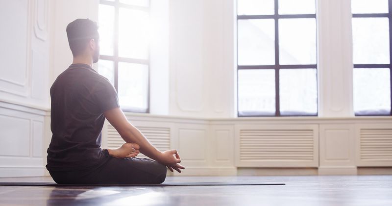 Man doing yoga