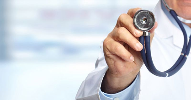 Stethoscope held by doctor