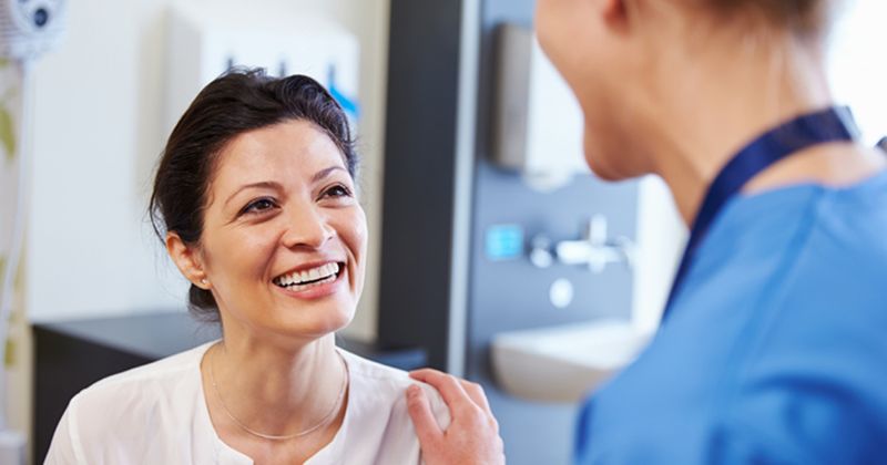 Woman with her Doctor