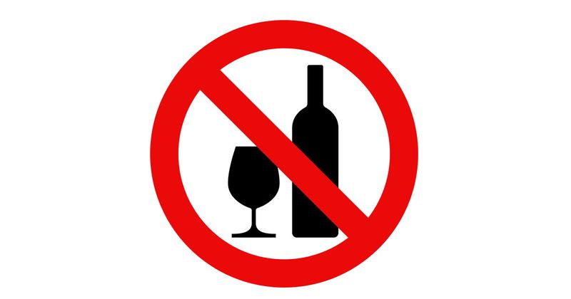 no alcohol