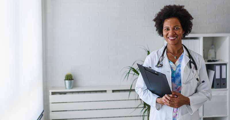 Black female physician