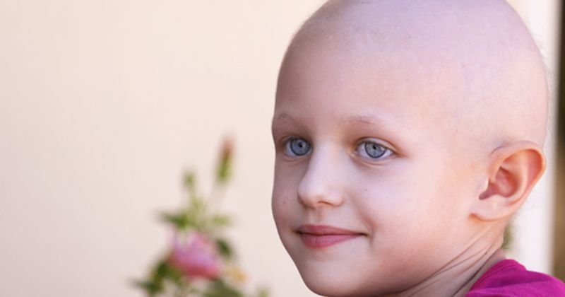 Photo of child with cancer