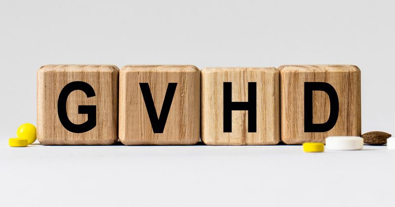 Stock image showing letters GVHD