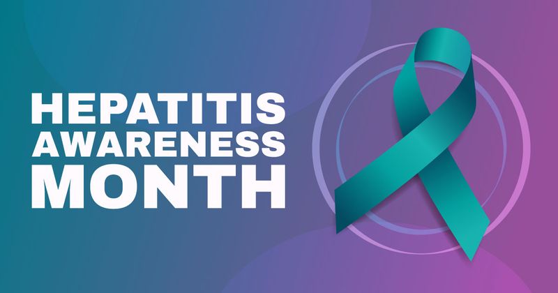 Hepatitis awareness month stock image