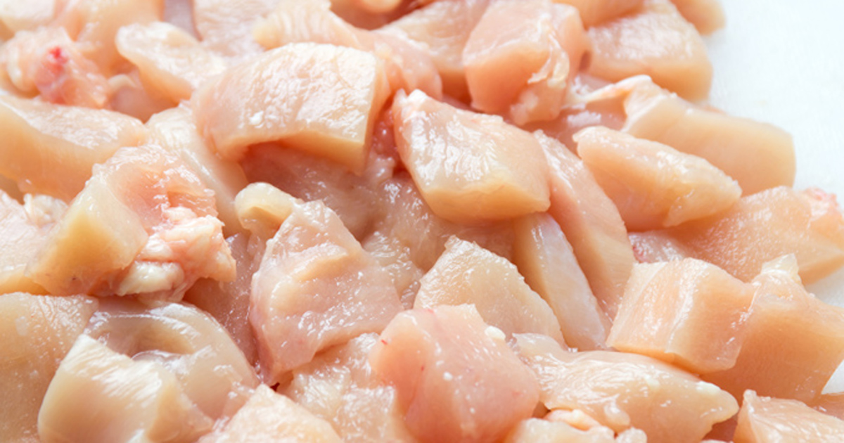 Raw chicken