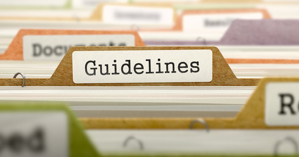 Folder that says guidelines