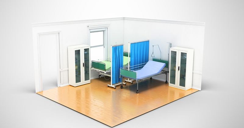 Image of empty hospital room