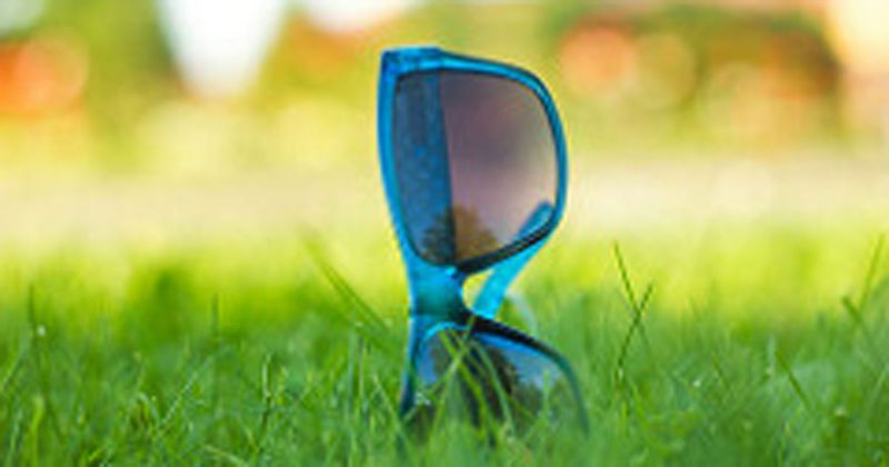 Sunglasses in grass