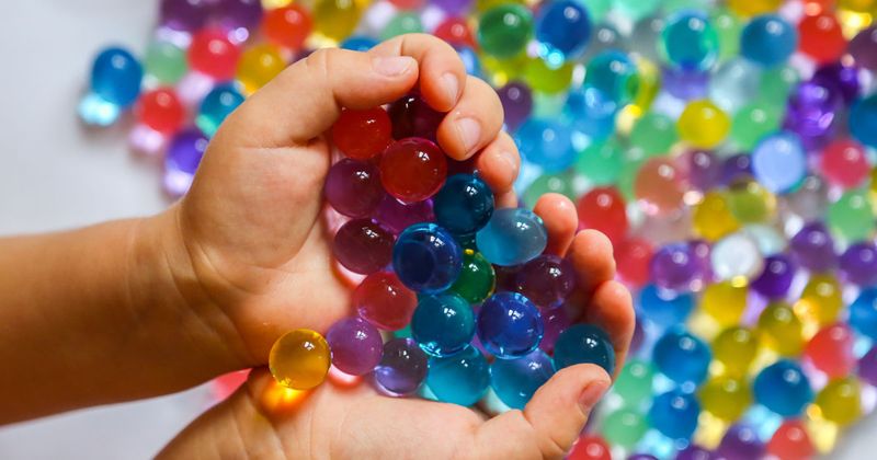 water beads stock image