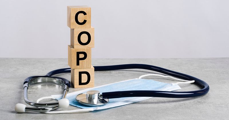 Wooden blocks spelling COPD