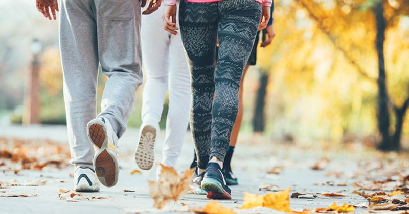 People walking for exercise