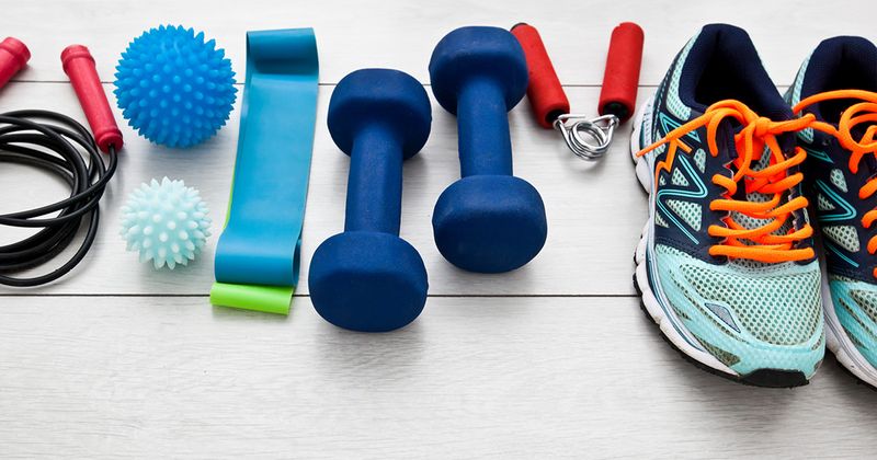 Fitness tools and equipment.