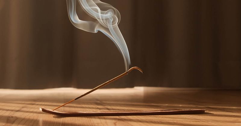 Burning incense stick