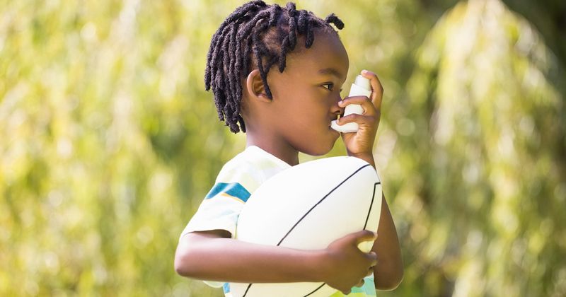 Child using an inhaler