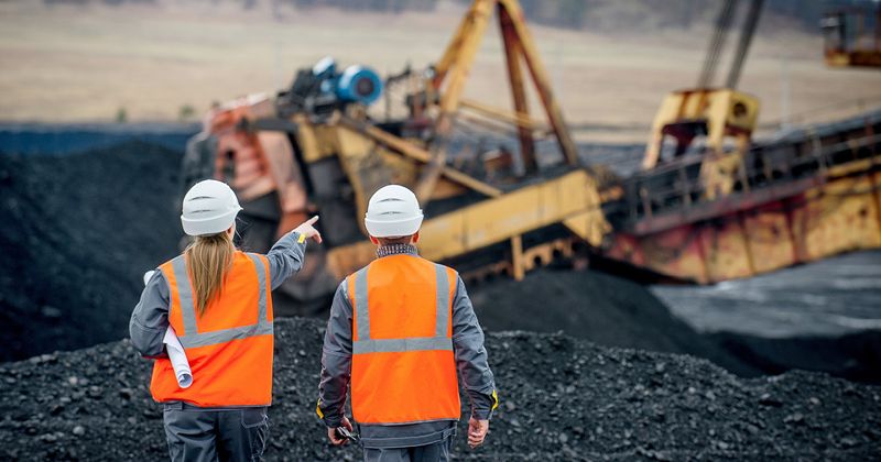 Coal mining workers