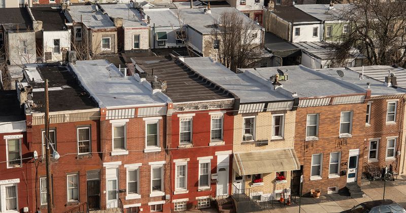 Row homes in Philadelphia