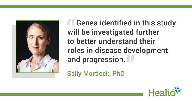 “Genes identified in this study will be investigated further to better understand their roles in disease development and progression.” Sally Mortlock, PhD