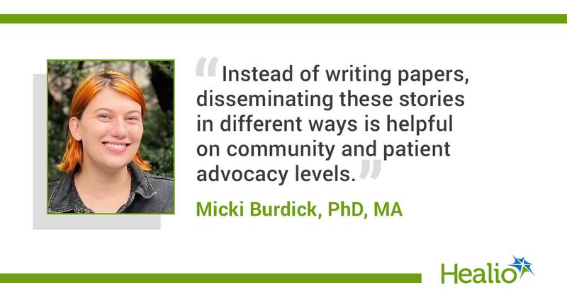 Micki Burdick, PhD, MA, quote