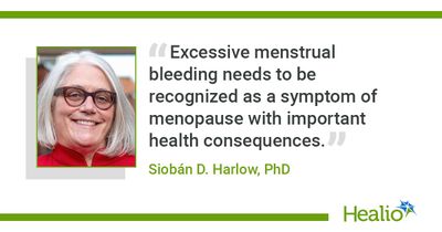 Excessive menstrual bleeding may worsen fatigue during menopause transition