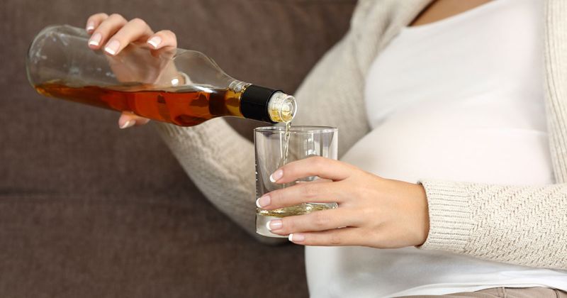 Drinking during pregnancy was associated with delays in fetal brain development. Source: Adobe Stock